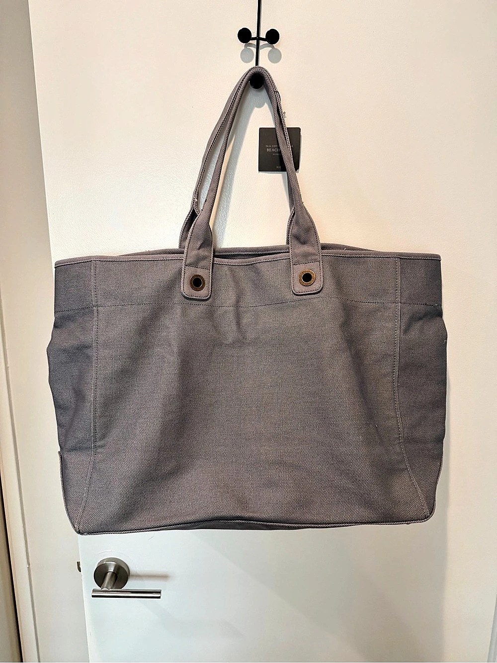 RH Beach Tote Cotton Tote in Gray NWT